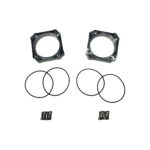 Total Racing Products Billet Aluminum Bosch 74mm Throttle Body to Nissan GTR Intake Manifold Adapter Set - R35 GTR