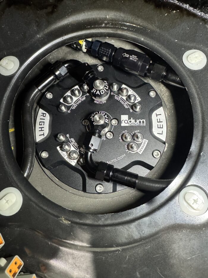 Total Racing Products Check Valve Kit For Radium Hanger With Stock Fuel Lines – R35 GTR - Image 3