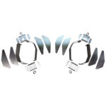 Total Racing Products Aluminum DIY Intercooler End Tank Set for Garrett 750HP Air To Water Cores - R8/Huracan